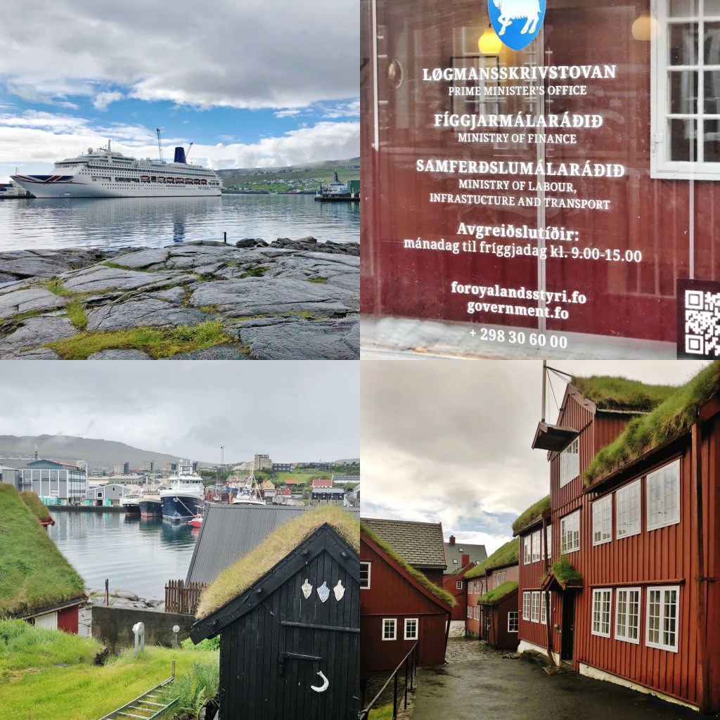 Clockwise from top left. 1. Oriana from the Tinganes peninsular 2. The Prime Ministers Office 3. Government buildings in Tinganes. 4. A harbour view in Torshavn 📷 by Nocruisecontrol
