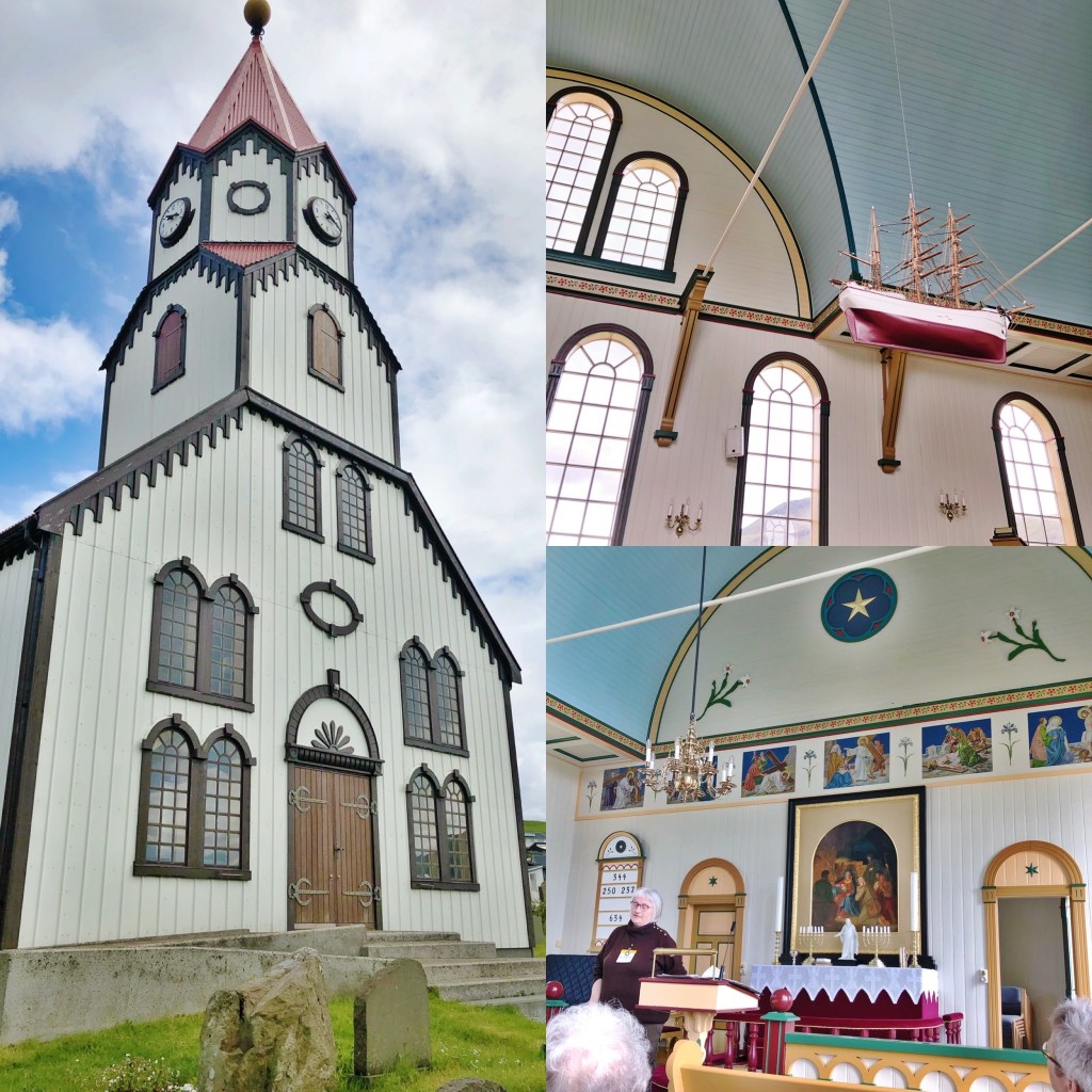 A selection of photographs taken in and around the Sandavágur Church 📷 by Nocruisecontrol