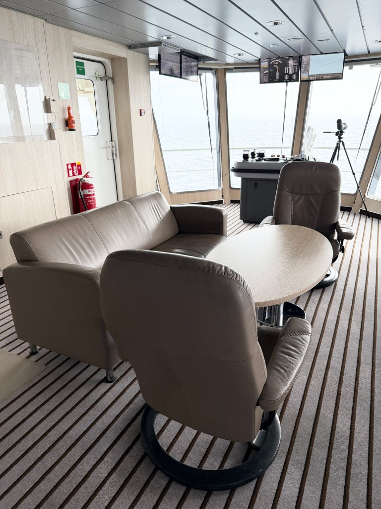 The Sofa on a Bridge Wing on board National Geographic Resolution