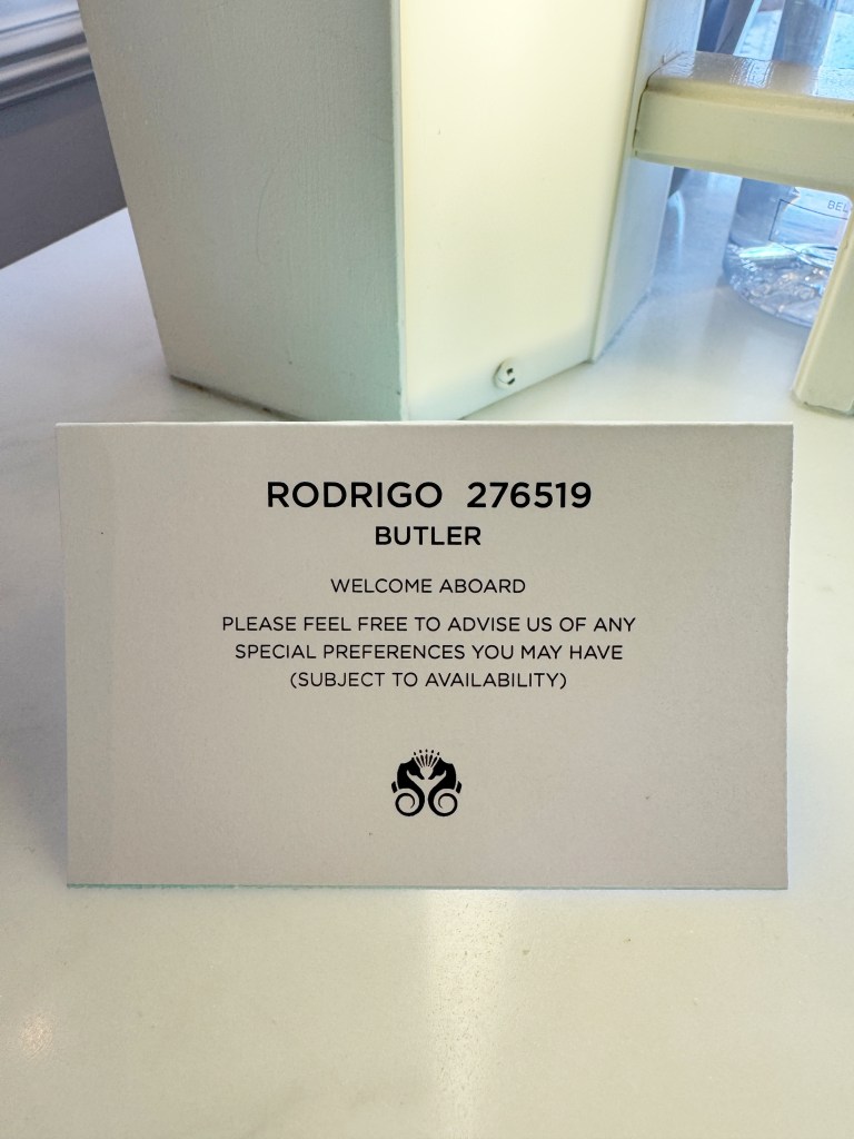 A card giving Butler contact details.
