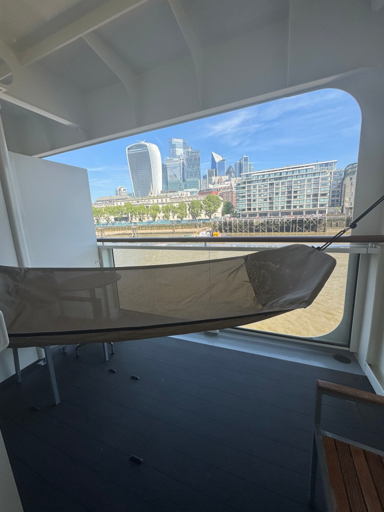 Hammock on balcony  on National Geographic Endurance