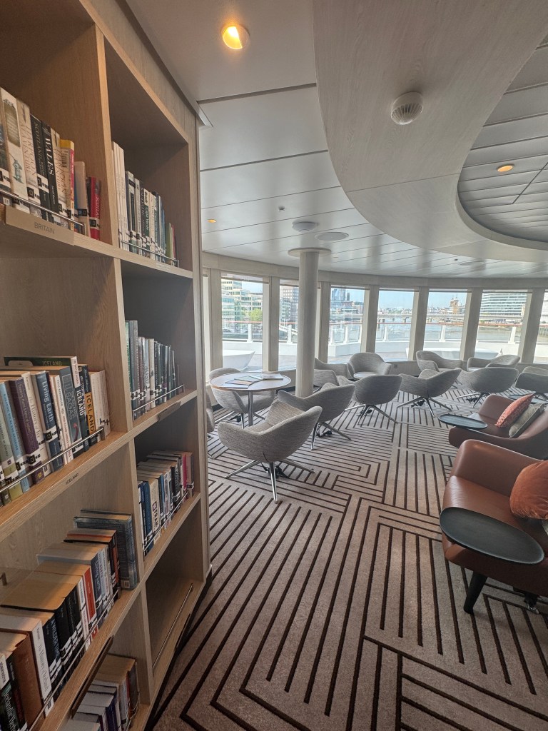 The Library, book shelves on board National Geographic Endurance