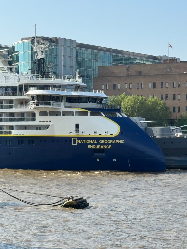 National Geographic Endurance docked in London UK