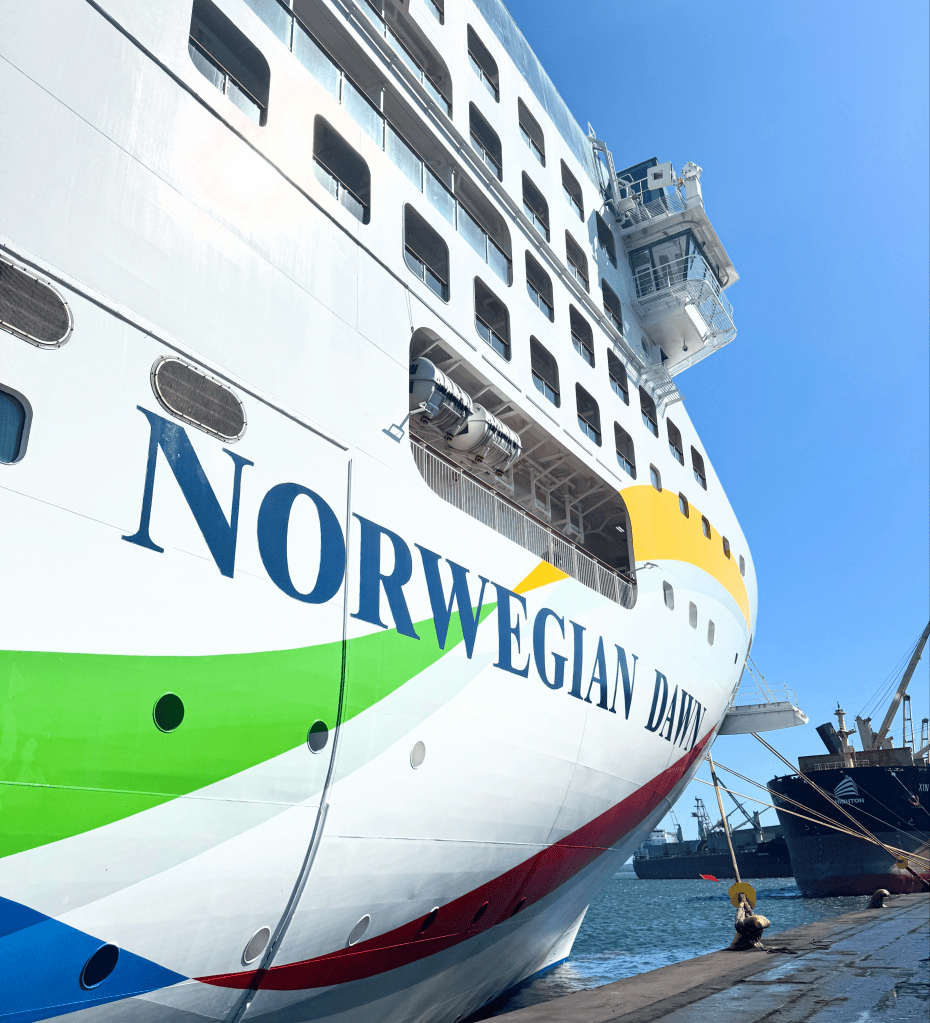 NCL Dawn docked in South Africa