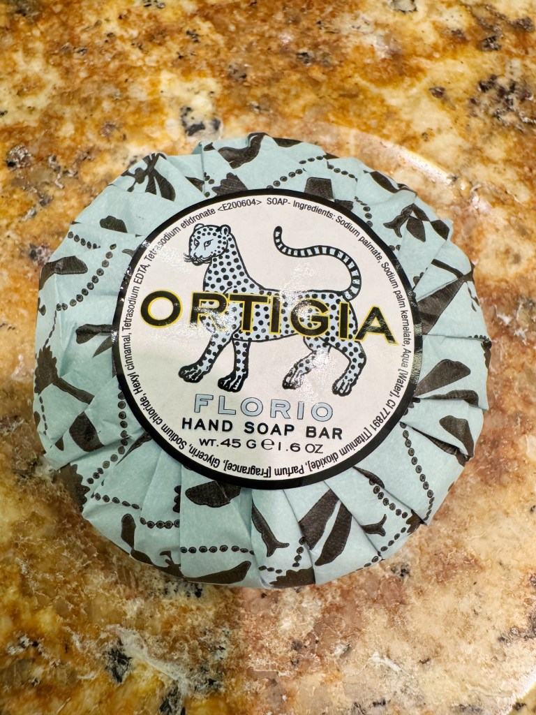 A bar of optigia soap.