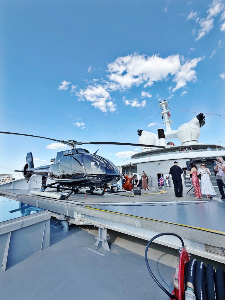 Scenic Eclipse II Helicopter in Helicopter Landing Deck