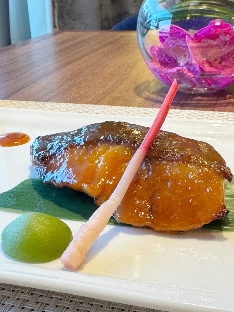 The Nobu Style Black cod signature dish.