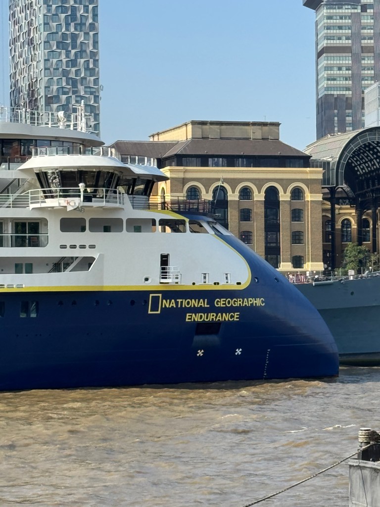 National Geographic Endurance docked in London UK